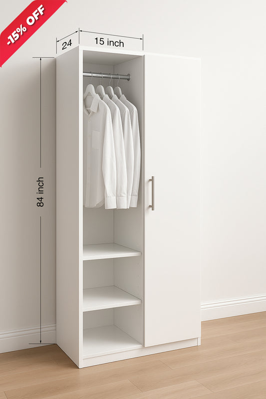 Closet 15 to 36W X 84H X 24D