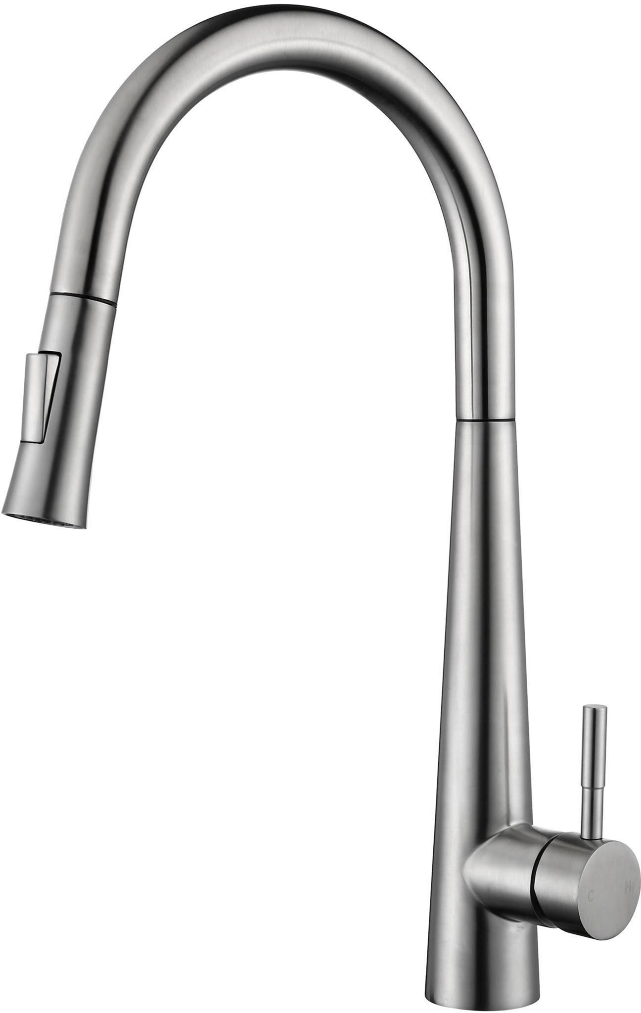 Brushed Nickel Pull-Down Kitchen Faucet (F-6814-02-N)