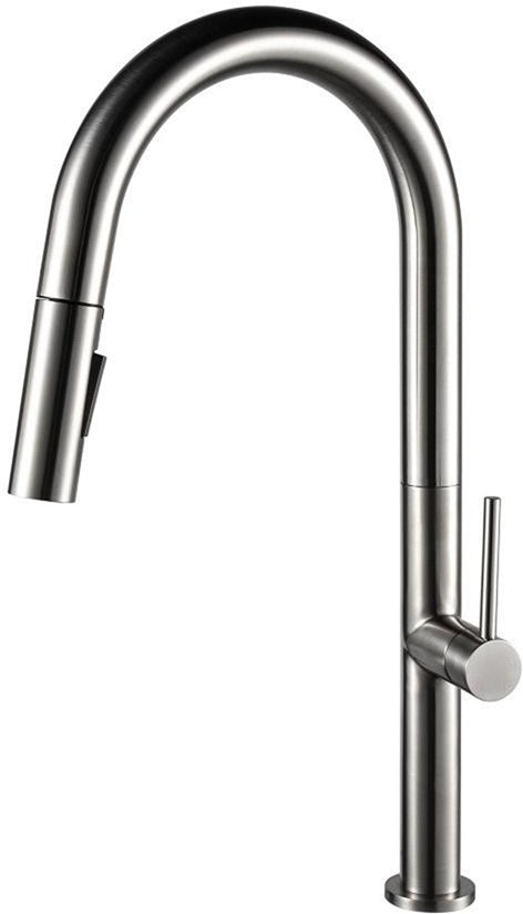 Brushed Nickel Pull-Down Kitchen Faucet (F-6818-02-N)