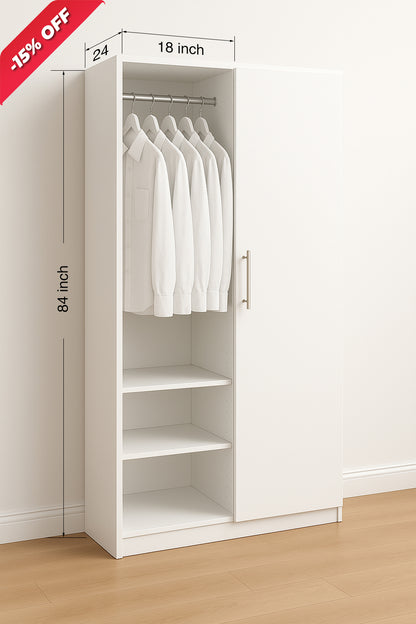 Closet 15 to 36W X 84H X 24D