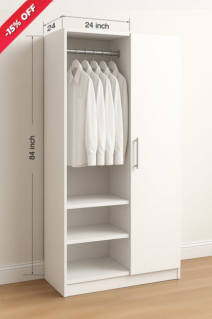 Closet 15 to 36W X 84H X 24D