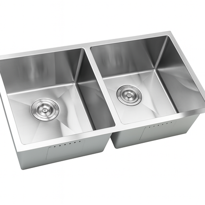 Double Bowl Kitchen Sink (50/50) (R3018-50-50-18G)