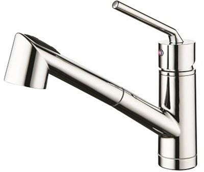 Polished Chrome Pull-Out Kitchen Faucet (F-3714-02N)