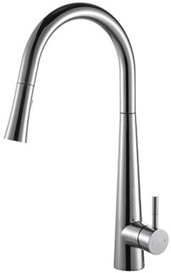 Polished Chrome Pull-Down Kitchen Faucet (F-6814-01-CH)