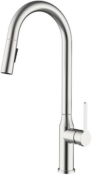 Brushed Nickel Pull-Down Kitchen Faucet (F-701-02-NI)