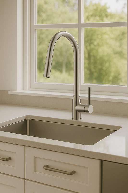 Brushed Nickel Pull-Down Kitchen Faucet (F-701-02-NI)