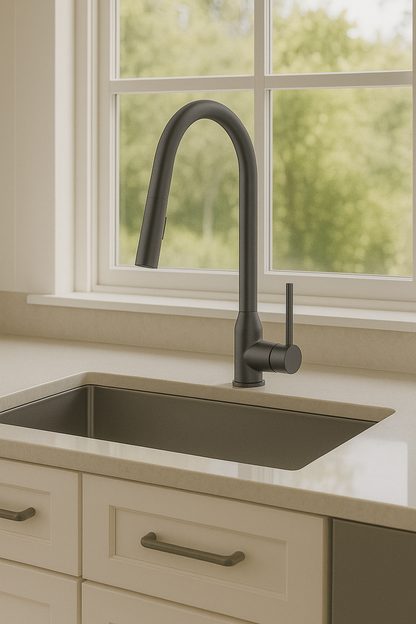 Gunmetal Pull-Down Kitchen Faucet (F-701-07-GM)