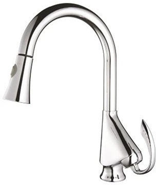 Chrome Pull-Down Kitchen Faucet (F-7734-01-CH)