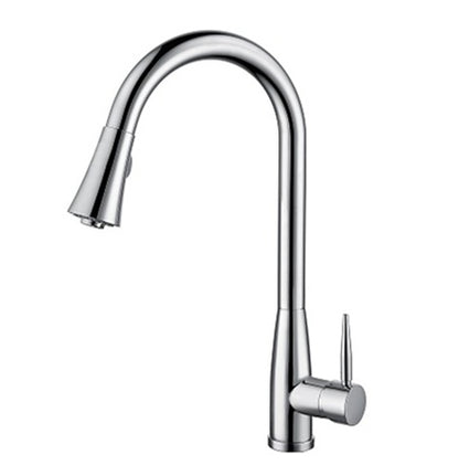 Brushed Nickel Pull-Down Kitchen Faucet (F-8198-N)