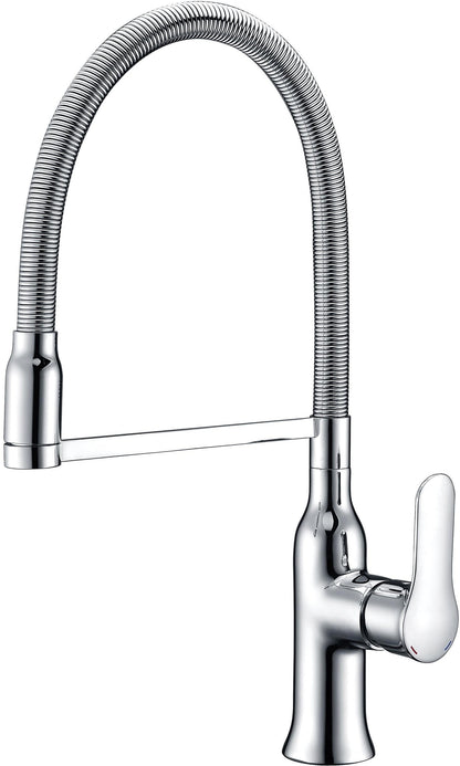 Modern Chrome Spring Kitchen Faucet (F-15398-C)